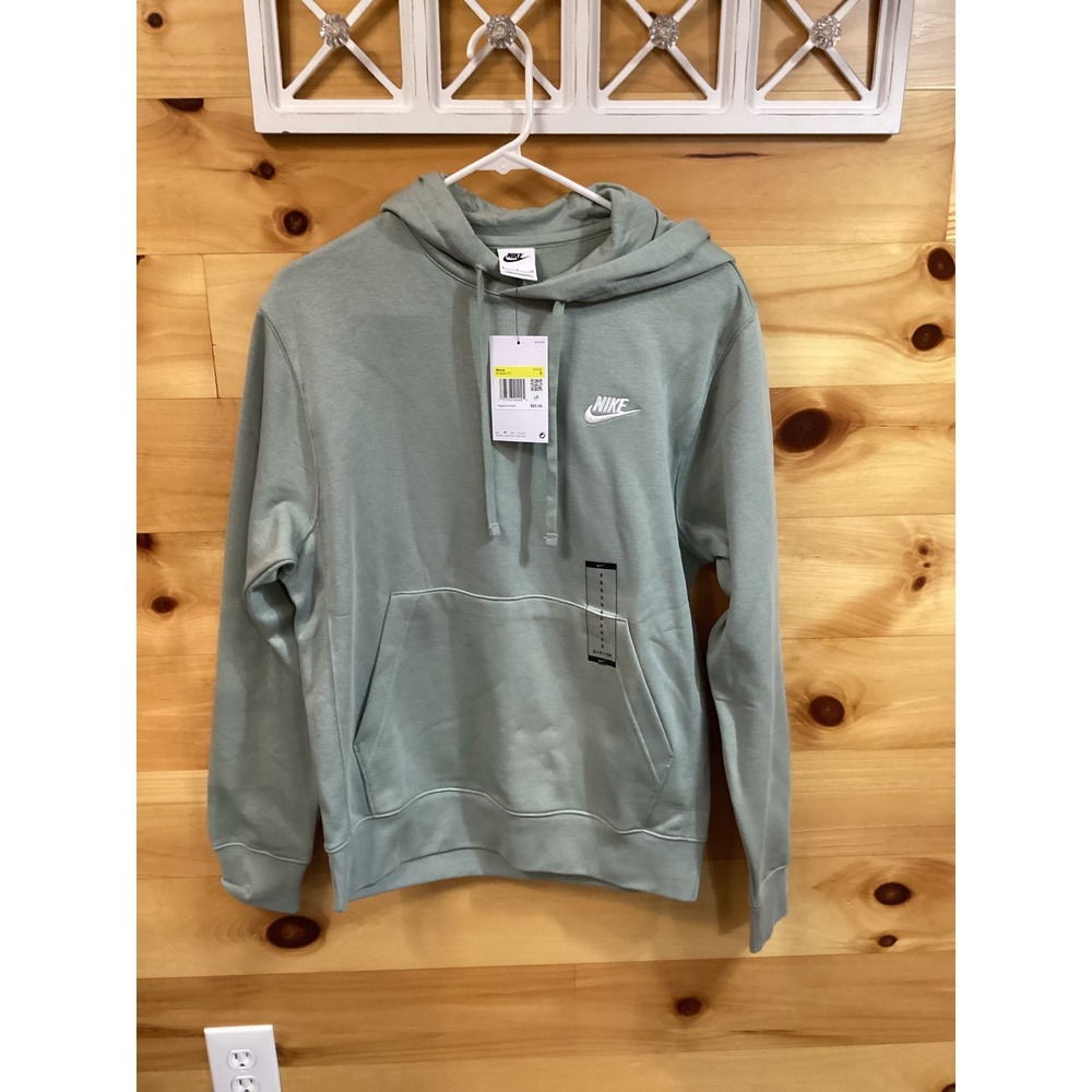Nike Mens Sportswear Club Fleece Hoodie Sage Green BV2654-371 Small NWT